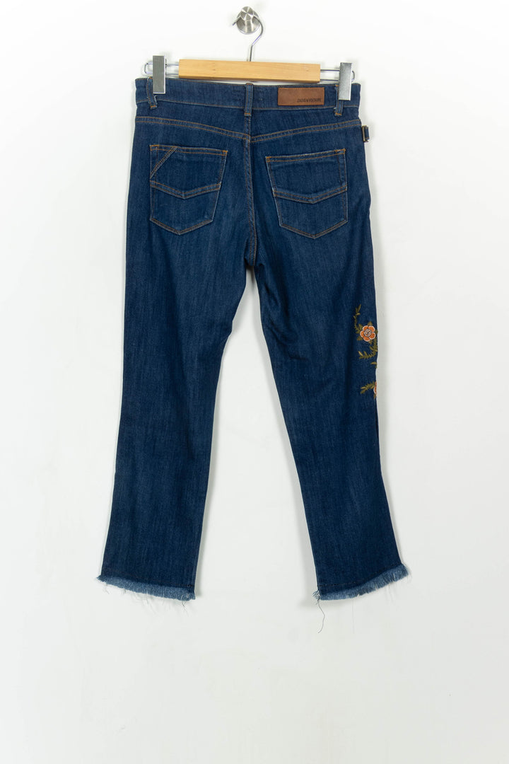 Jean Brodé Bleu - Taille XS/34 de la marque Zadig&amp;Voltaire | PARAD114831 - Vendu par Paradigme - Image 5
