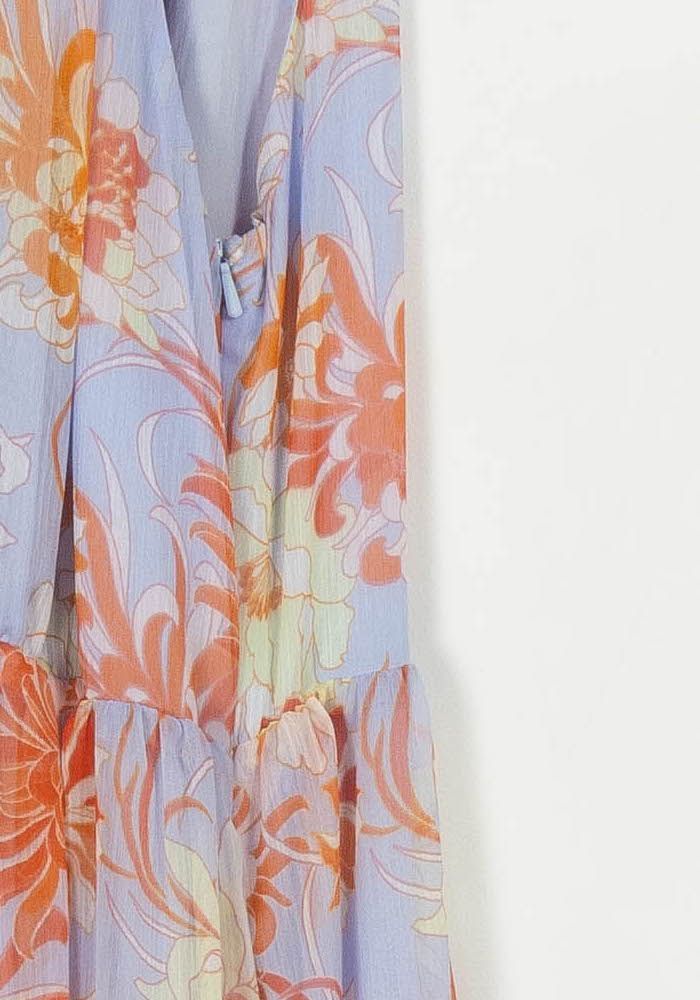 Robe Longue Lilas et Orange - Taille L/40 de la marque Comptoir des Cotonniers | PARAD114834 - Vendu par Paradigme - Image 3