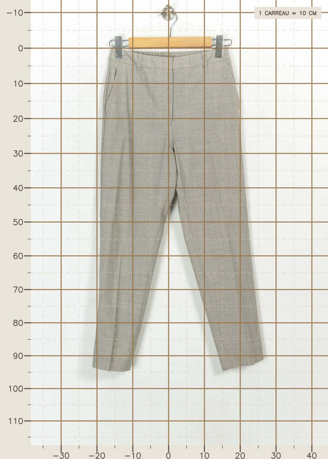 Pantalon De Costume Gris - Taille S/36 de la marque Comptoir des Cotonniers | PARAD114836 - Vendu par Paradigme - Image 4