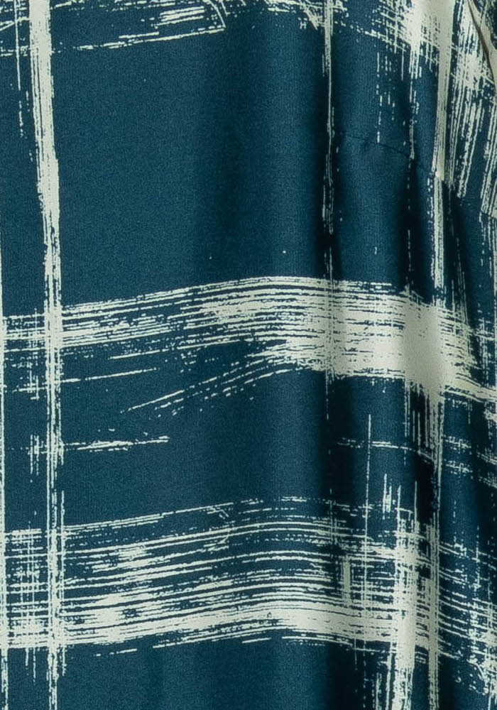Robe Droite Bleu et Blanc - Taille S/36 de la marque La Fée Maraboutée | PARAD114838 - Vendu par Paradigme - Image 3
