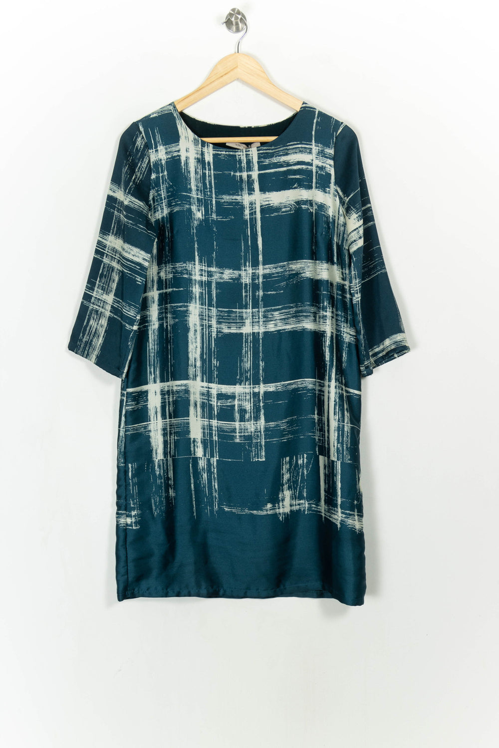 Robe Droite Bleu et Blanc - Taille S/36 de la marque La Fée Maraboutée | PARAD114838 - Vendu par Paradigme - Image 2