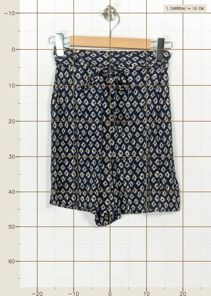 Short Bleu et Blanc - Taille XS/34 de la marque Caroll | PARAD114842 - Vendu par Paradigme - Image 4