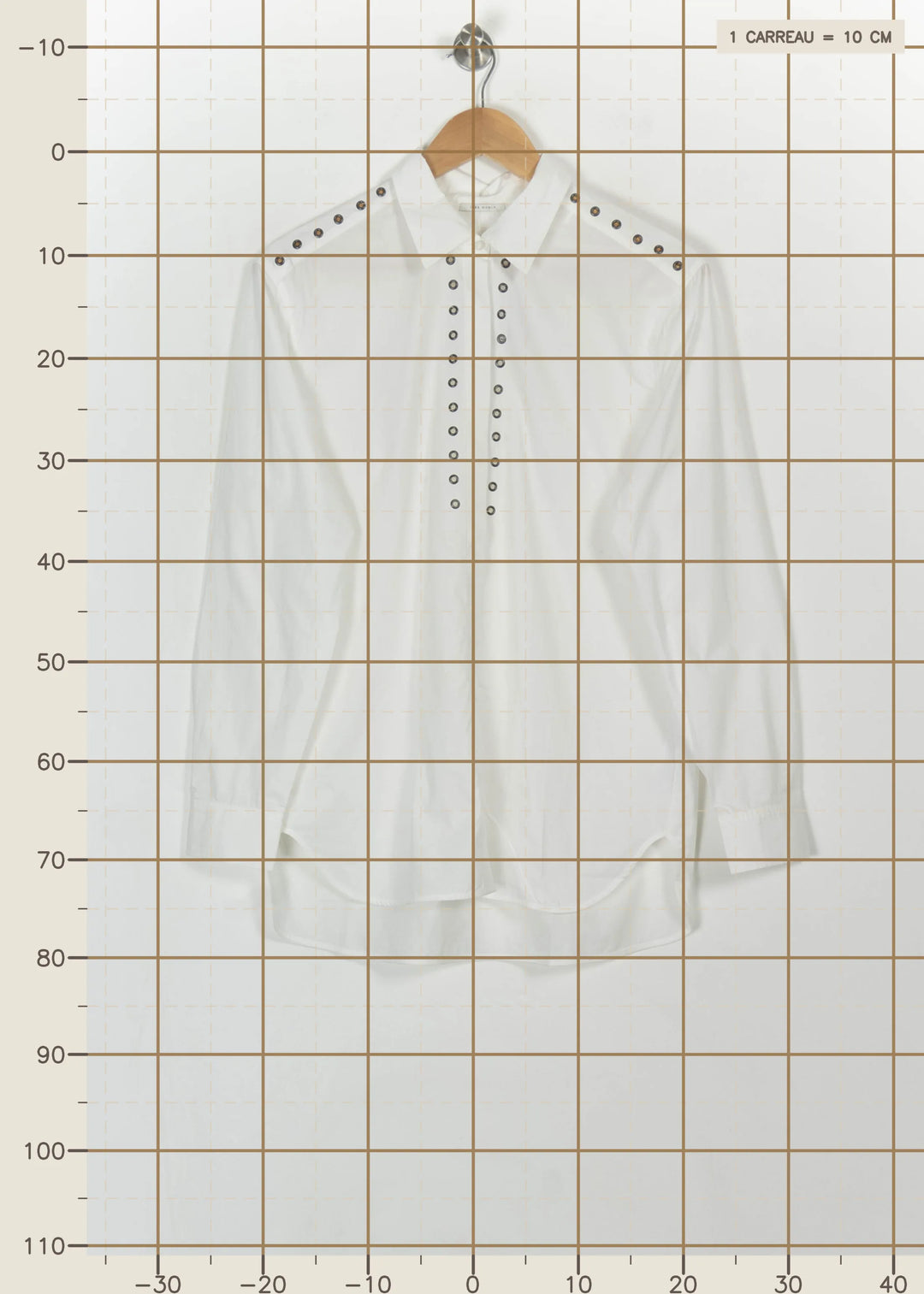 Chemise Blanche - Taille M/38 de la marque IKKS | PARAD114844 - Vendu par Paradigme - Image 4