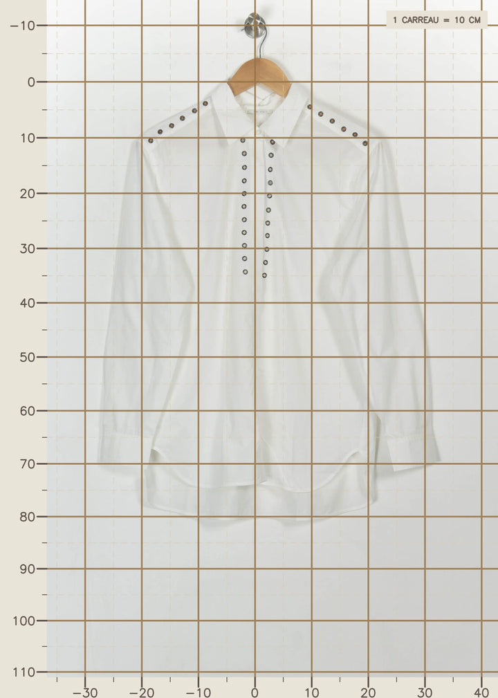 Chemise Blanche - Taille M/38 de la marque IKKS | PARAD114844 - Vendu par Paradigme - Image 4