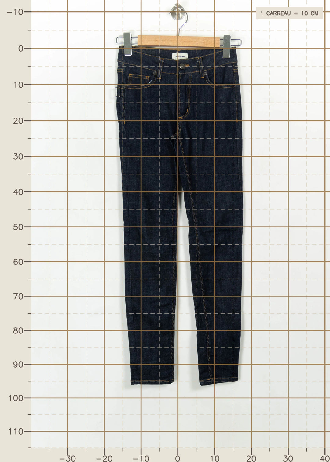 Jean Slim Bleu - Taille XS/34 de la marque Zadig&amp;Voltaire | PARAD114846 - Vendu par Paradigme - Image 4