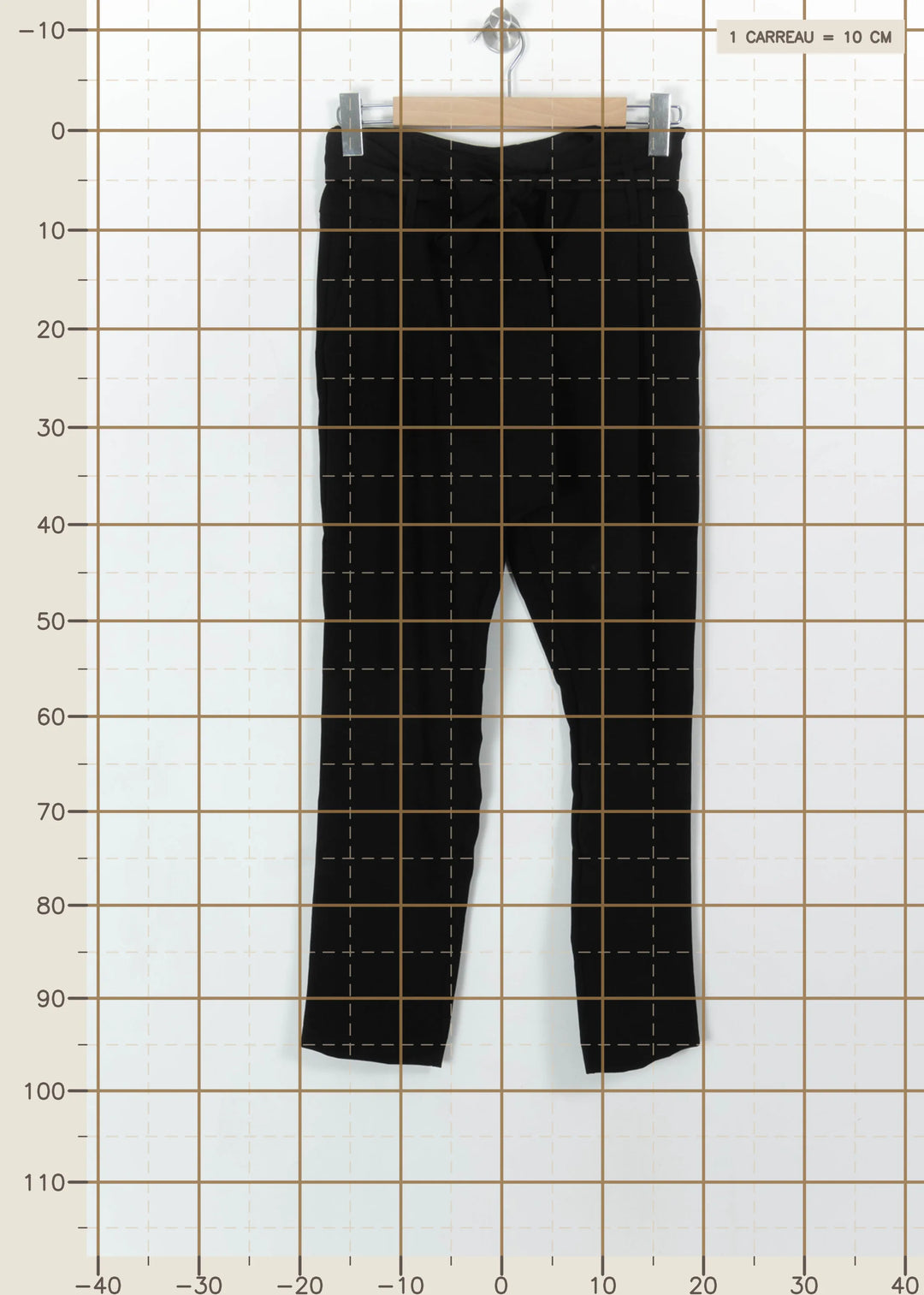 Pantalon Noir - Taille M/38 de la marque IKKS | PARAD114849 - Vendu par Paradigme - Image 4