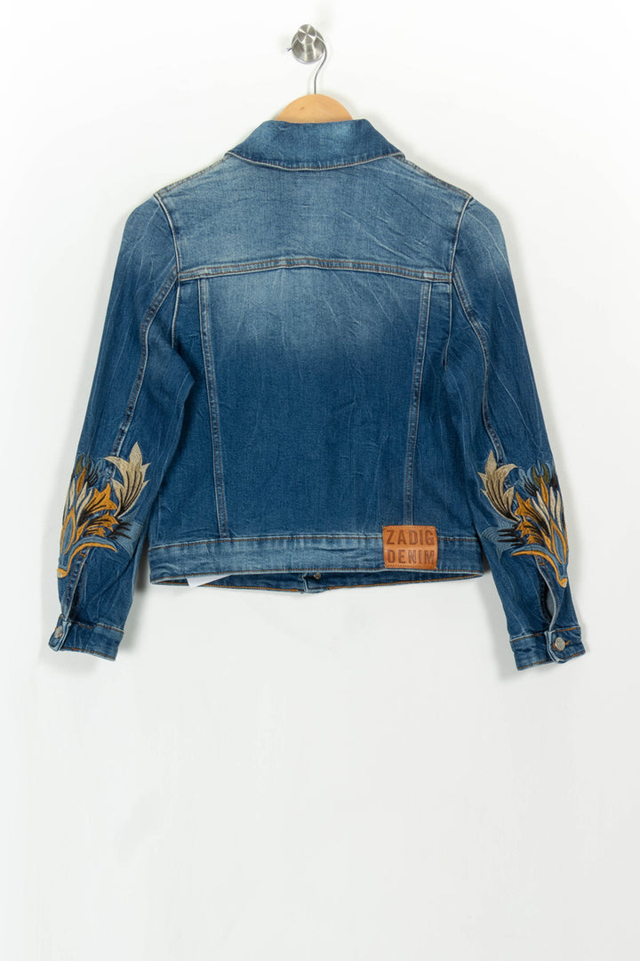 Veste en Jean Bleue - Taille S/36 de la marque Zadig&amp;Voltaire | PARAD114853 - Vendu par Paradigme - Image 5