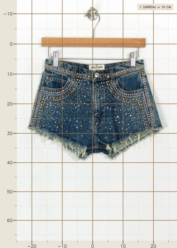 Short en Jean Bleu - Taille S/36 de la marque Zadig&amp;Voltaire | PARAD114856 - Vendu par Paradigme - Image 4