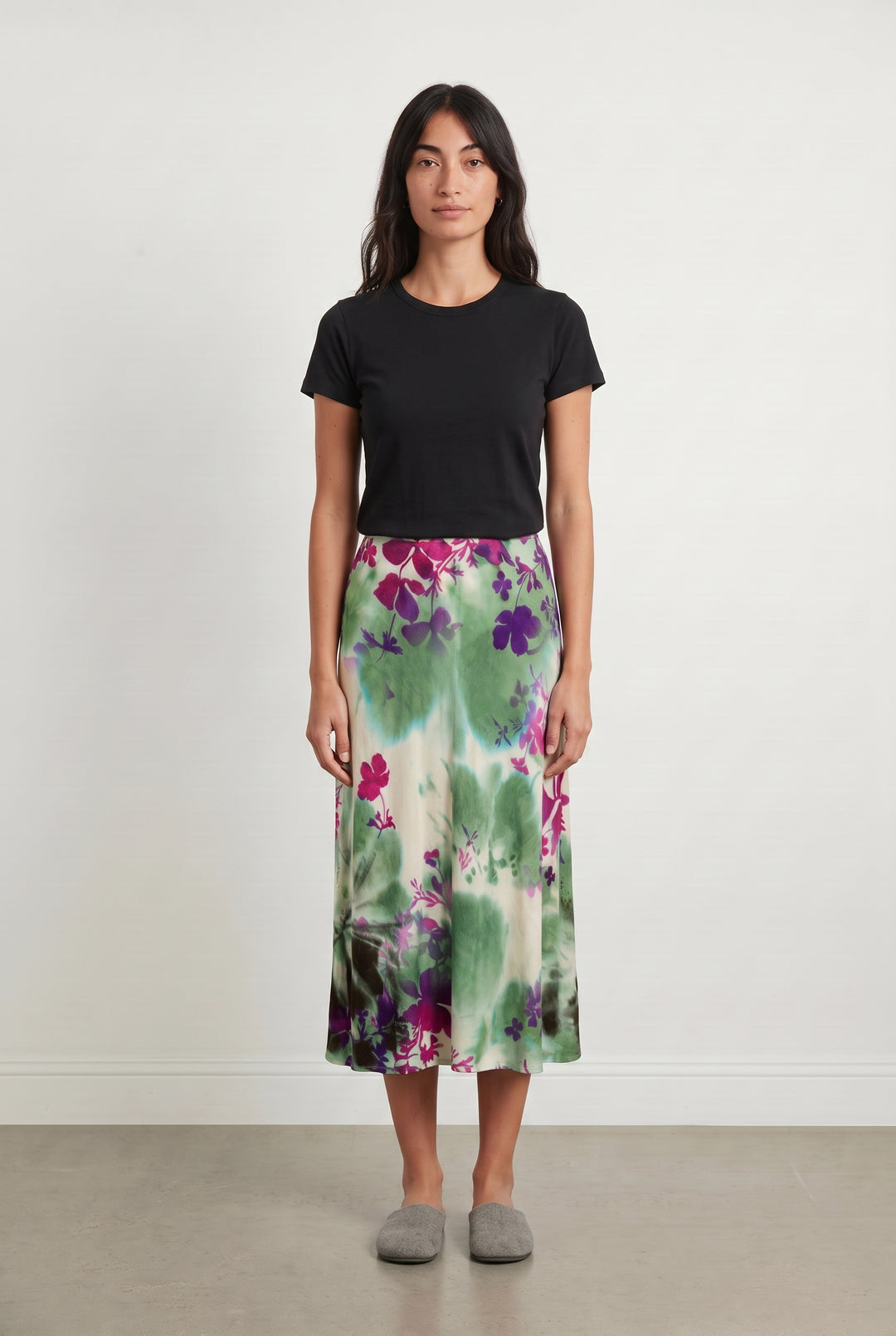 Jupe Longue Verte et Violette - Taille M/38 de la marque La Fée Maraboutée | PARAD114861 - Vendu par Paradigme - Image 1