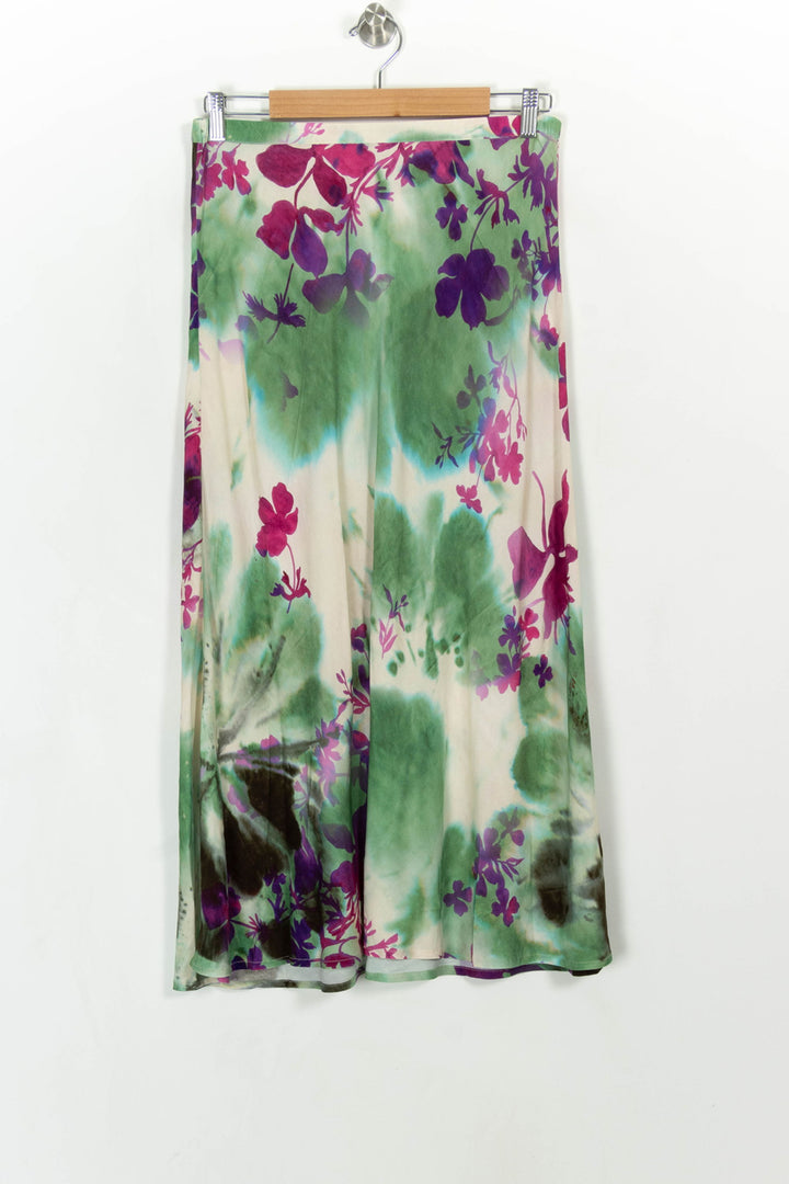 Jupe Longue Verte et Violette - Taille M/38 de la marque La Fée Maraboutée | PARAD114861 - Vendu par Paradigme - Image 2