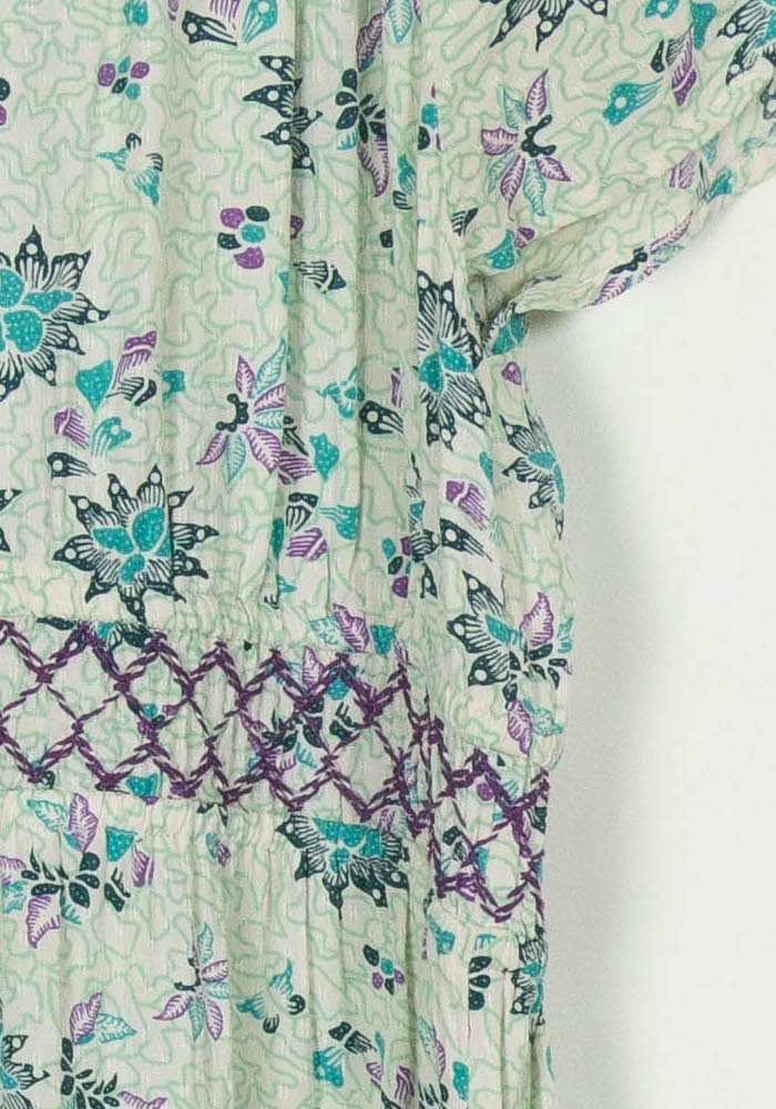Robe Longue Verte et Violette - Taille M/38 de la marque La Fée Maraboutée | PARAD114862 - Vendu par Paradigme - Image 3