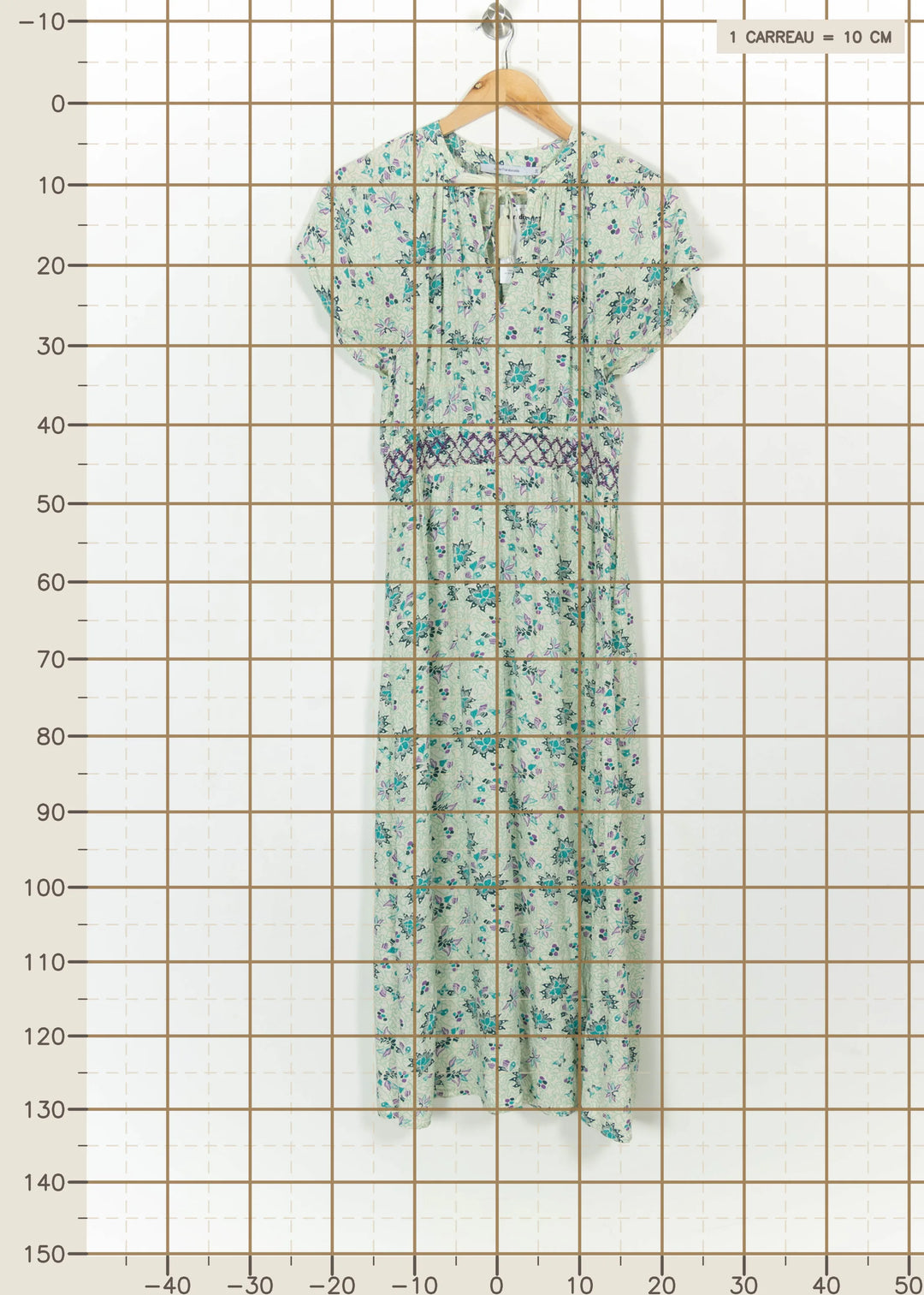 Robe Longue Verte et Violette - Taille M/38 de la marque La Fée Maraboutée | PARAD114862 - Vendu par Paradigme - Image 4