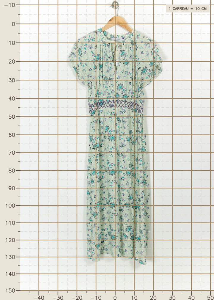 Robe Longue Verte et Violette - Taille M/38 de la marque La Fée Maraboutée | PARAD114862 - Vendu par Paradigme - Image 4