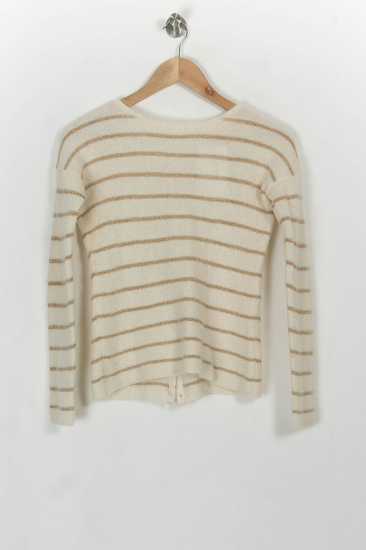 Cardigan Beige et Marron - Taille XXS/32 de la marque Sézane | PARAD114864 - Vendu par Paradigme - Image 5