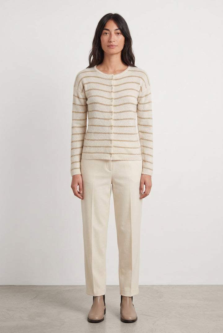 Cardigan Beige et Marron - Taille XXS/32 de la marque Sézane | PARAD114864 - Vendu par Paradigme - Image 1