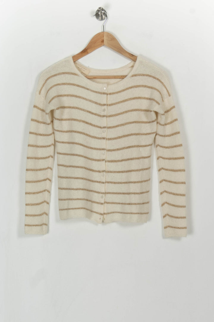 Cardigan Beige et Marron - Taille XXS/32 de la marque Sézane | PARAD114864 - Vendu par Paradigme - Image 2