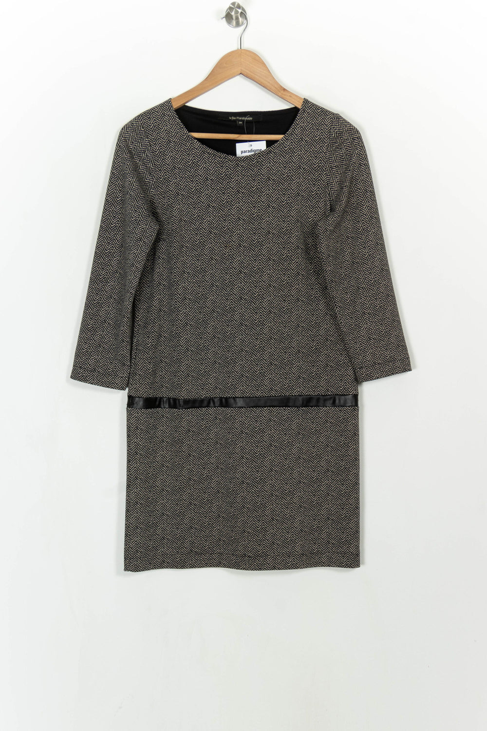 Robe Noire et Grise - Taille S/36 de la marque La Fée Maraboutée | PARAD114865 - Vendu par Paradigme - Image 2