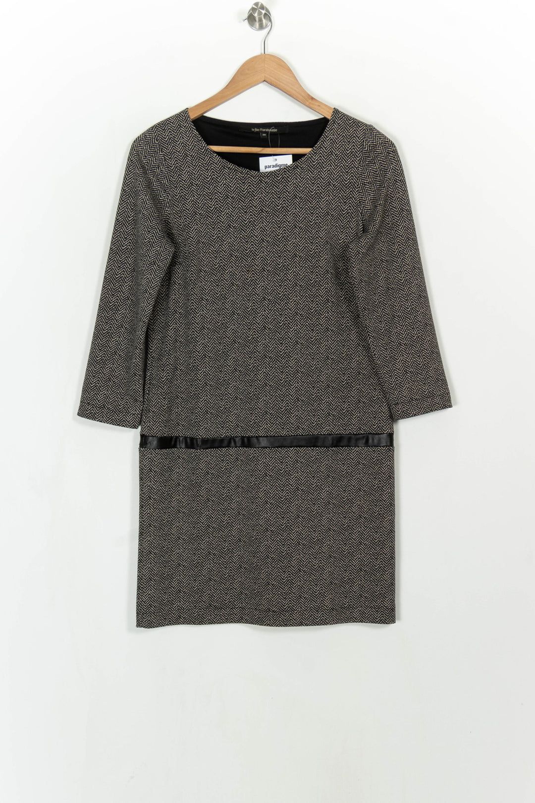 Robe Noire et Grise - Taille S/36 de la marque La Fée Maraboutée | PARAD114865 - Vendu par Paradigme - Image 2