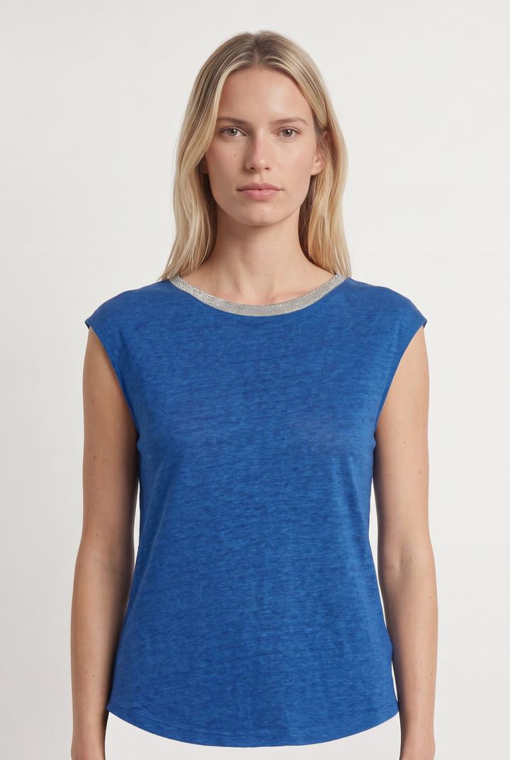 Débardeur Bleu - Taille XS/34 de la marque Sud express | PARAD114866 - Vendu par Paradigme - Image 1