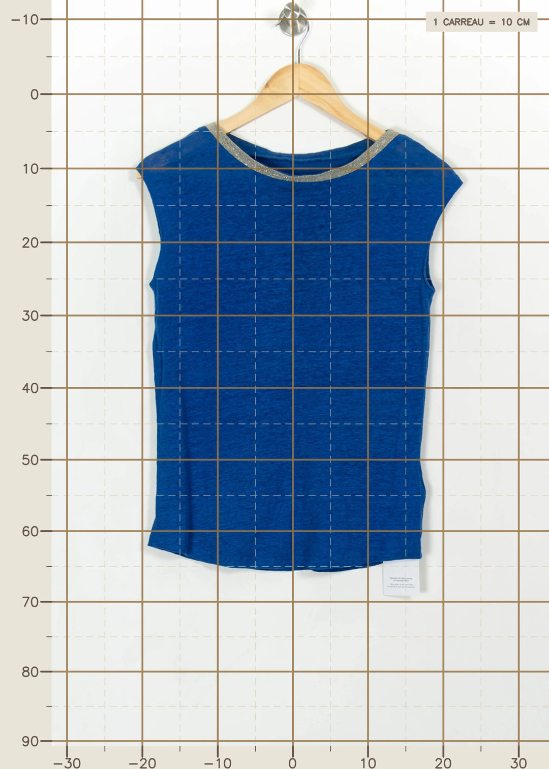 Débardeur Bleu - Taille XS/34 de la marque Sud express | PARAD114866 - Vendu par Paradigme - Image 4