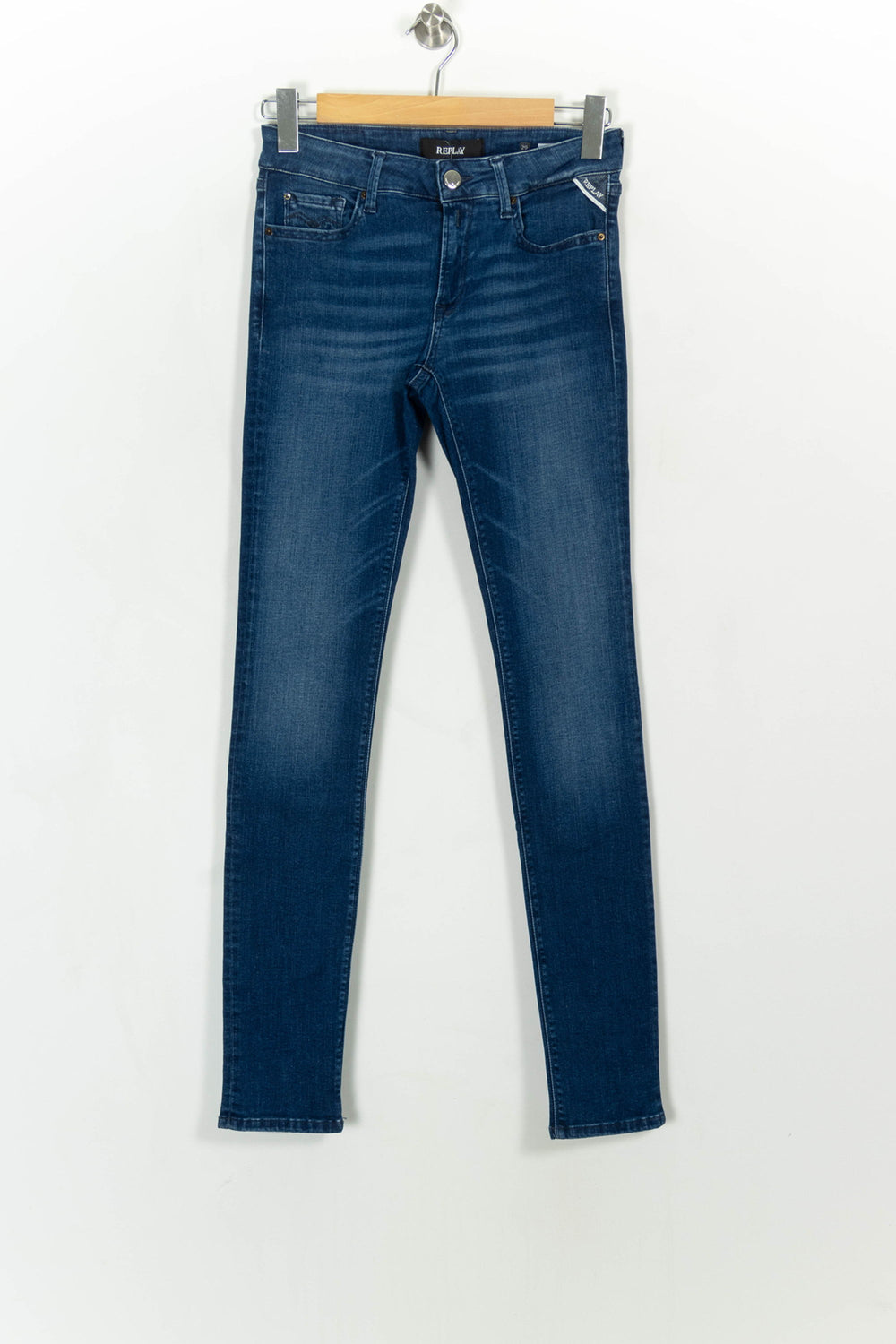 Jean Skinny Bleu - Taille M/38 de la marque Replay | PARAD114874 - Vendu par Paradigme - Image 2