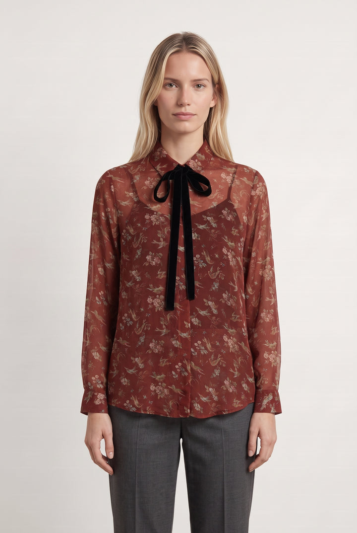 Chemisier Rouge - Taille XS/34