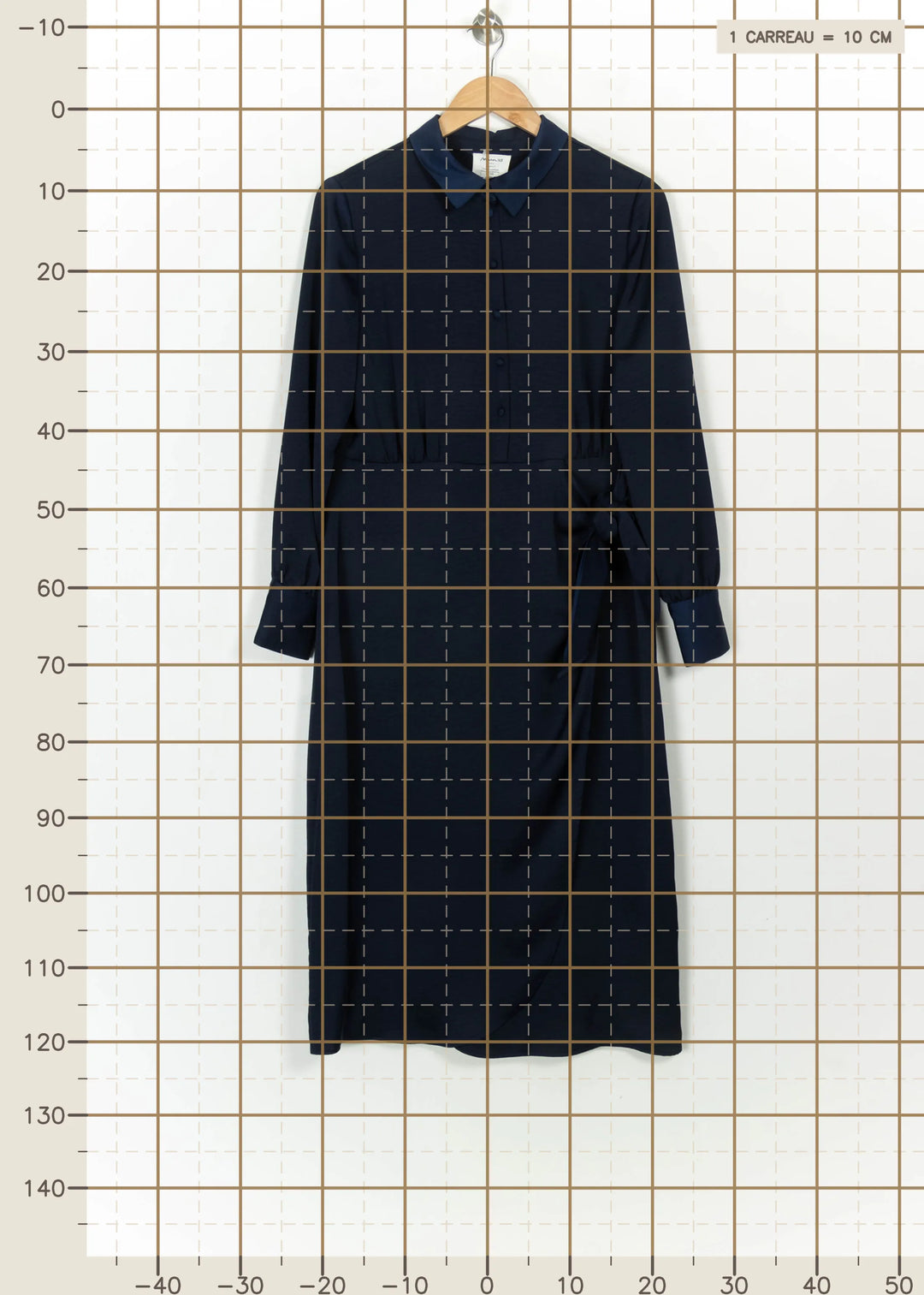 Robe Chemise Bleue - Taille L/40 de la marque Maison 123 | PARAD115063 - Vendu par Paradigme - Image 4
