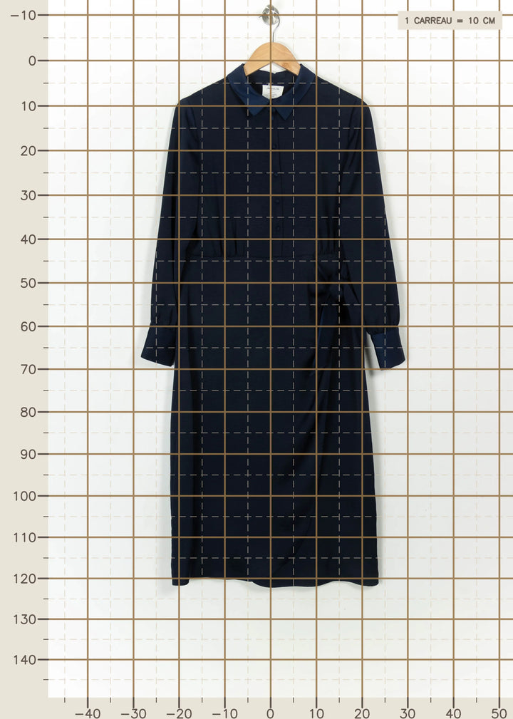 Robe Chemise Bleue - Taille L/40 de la marque Maison 123 | PARAD115063 - Vendu par Paradigme - Image 4