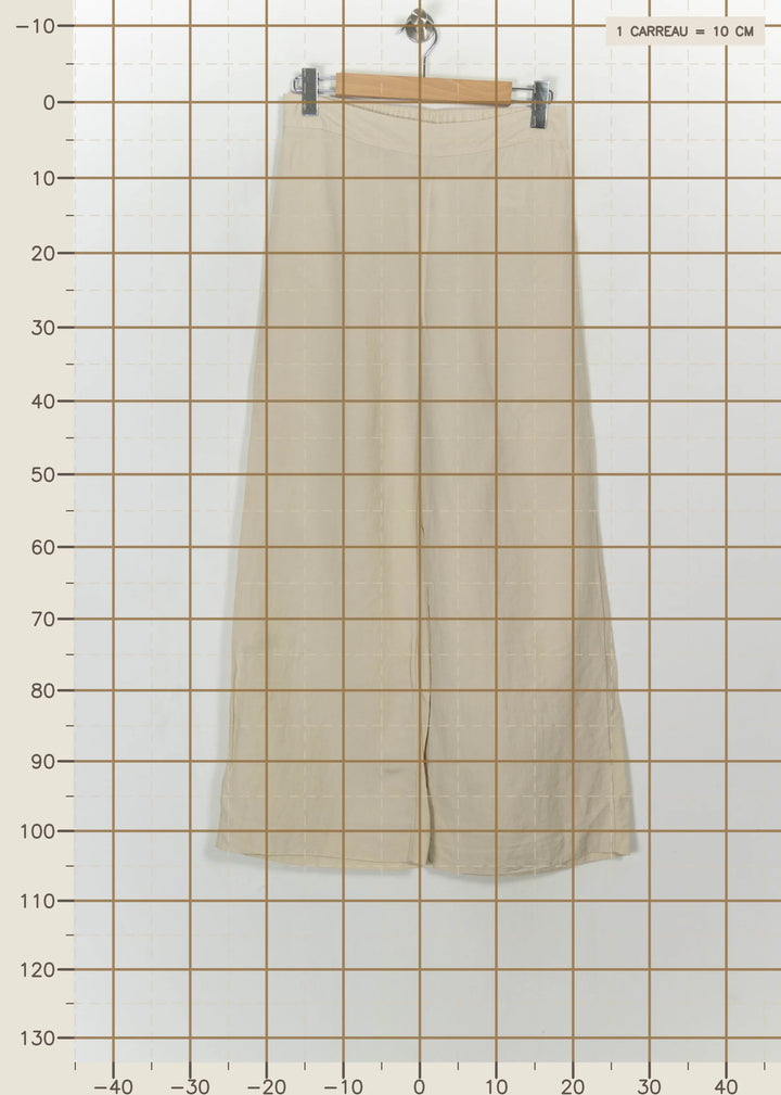 Pantalon Large Beige - Taille L/40 de la marque Maison 123 | PARAD115064 - Vendu par Paradigme - Image 4