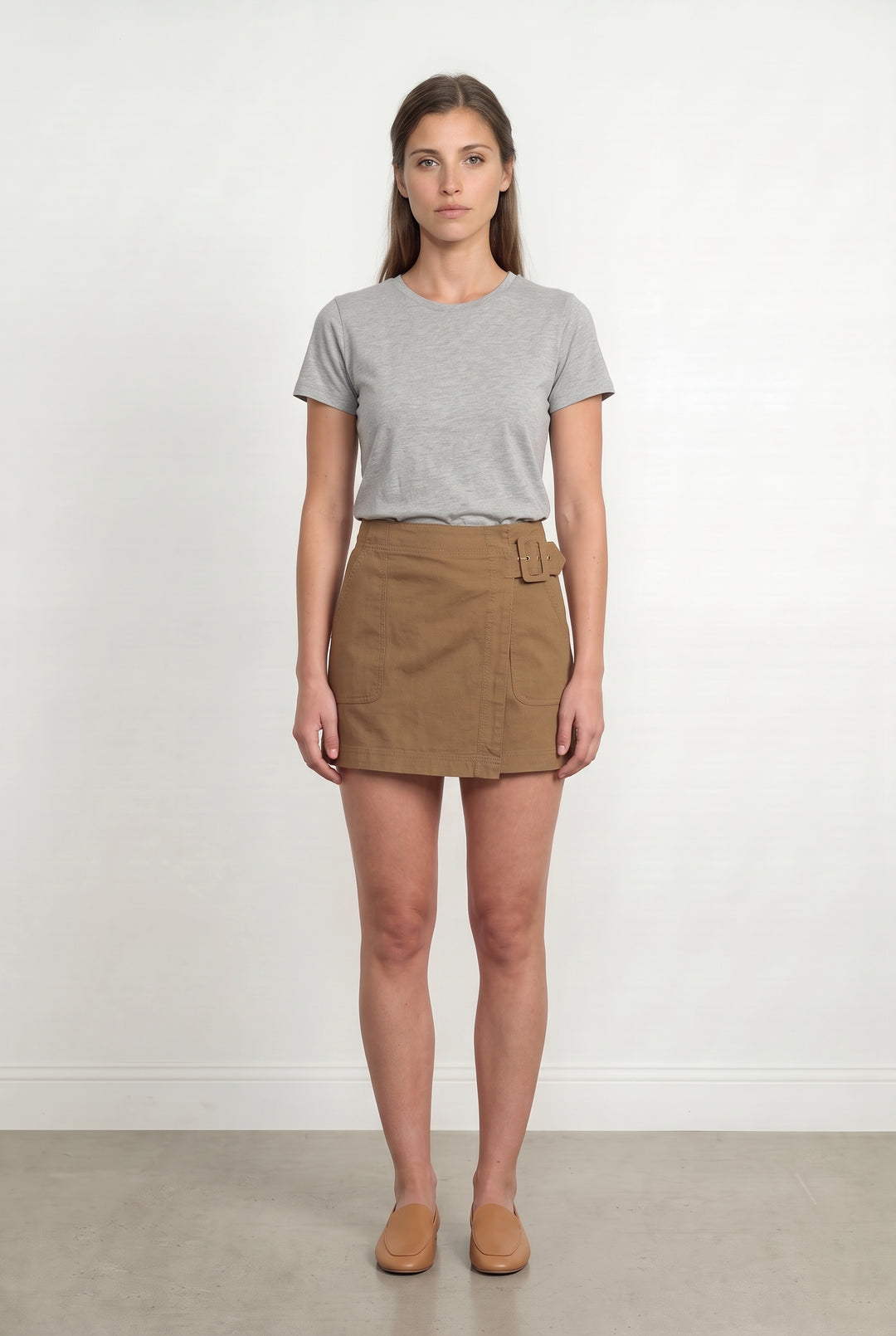 Jupe Portefeuille Beige - Taille M/38 de la marque Des petits hauts | PARAD115065 - Vendu par Paradigme - Image 1