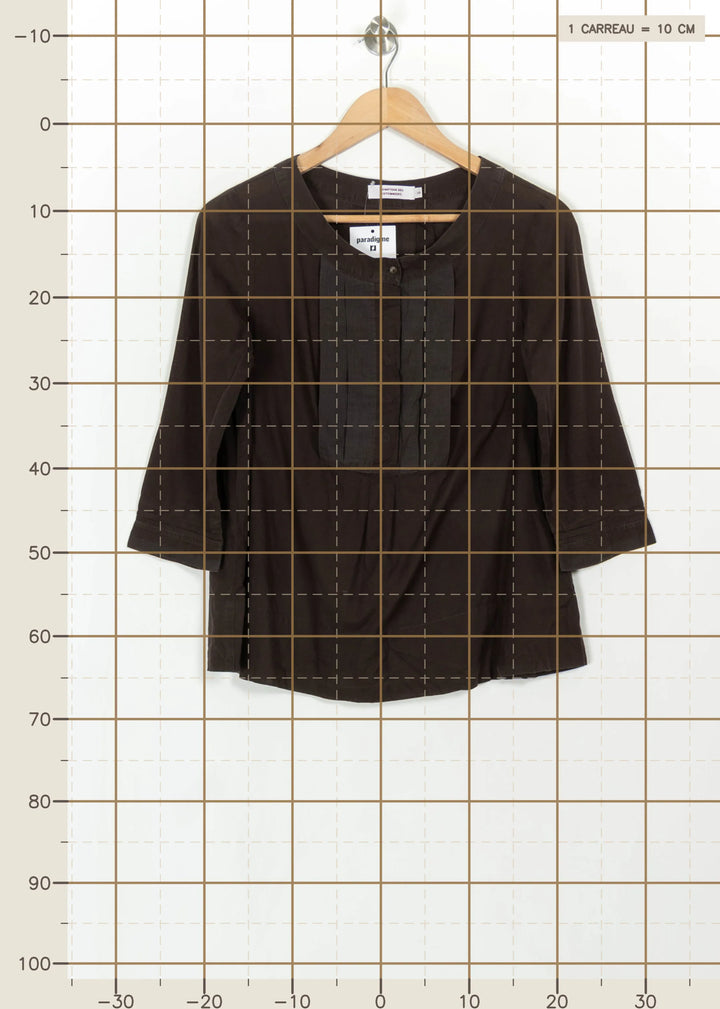 Blouse Marron - Taille M/38 de la marque Comptoir des Cotonniers | PARAD115067 - Vendu par Paradigme - Image 4