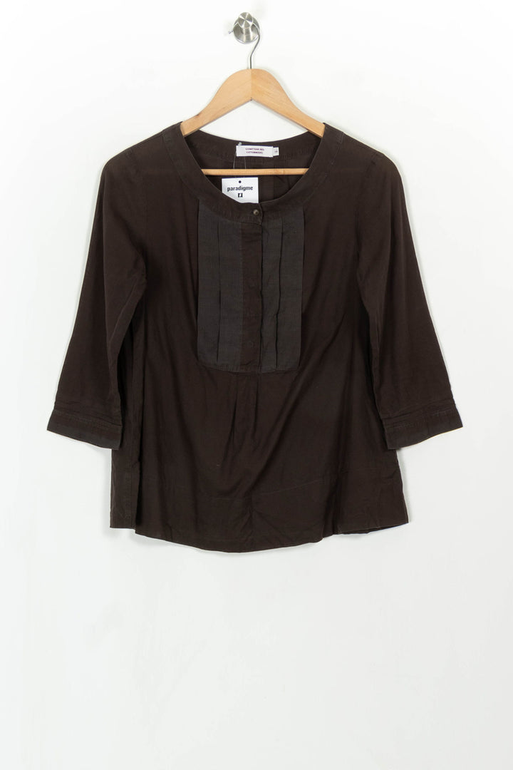 Blouse Marron - Taille M/38 de la marque Comptoir des Cotonniers | PARAD115067 - Vendu par Paradigme - Image 2