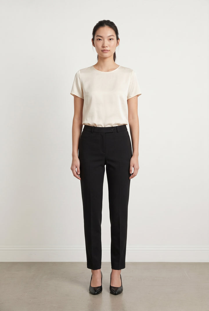 Pantalon Cigarette Noir - Taille S/36 de la marque Maison 123 | PARAD115069 - Vendu par Paradigme - Image 1