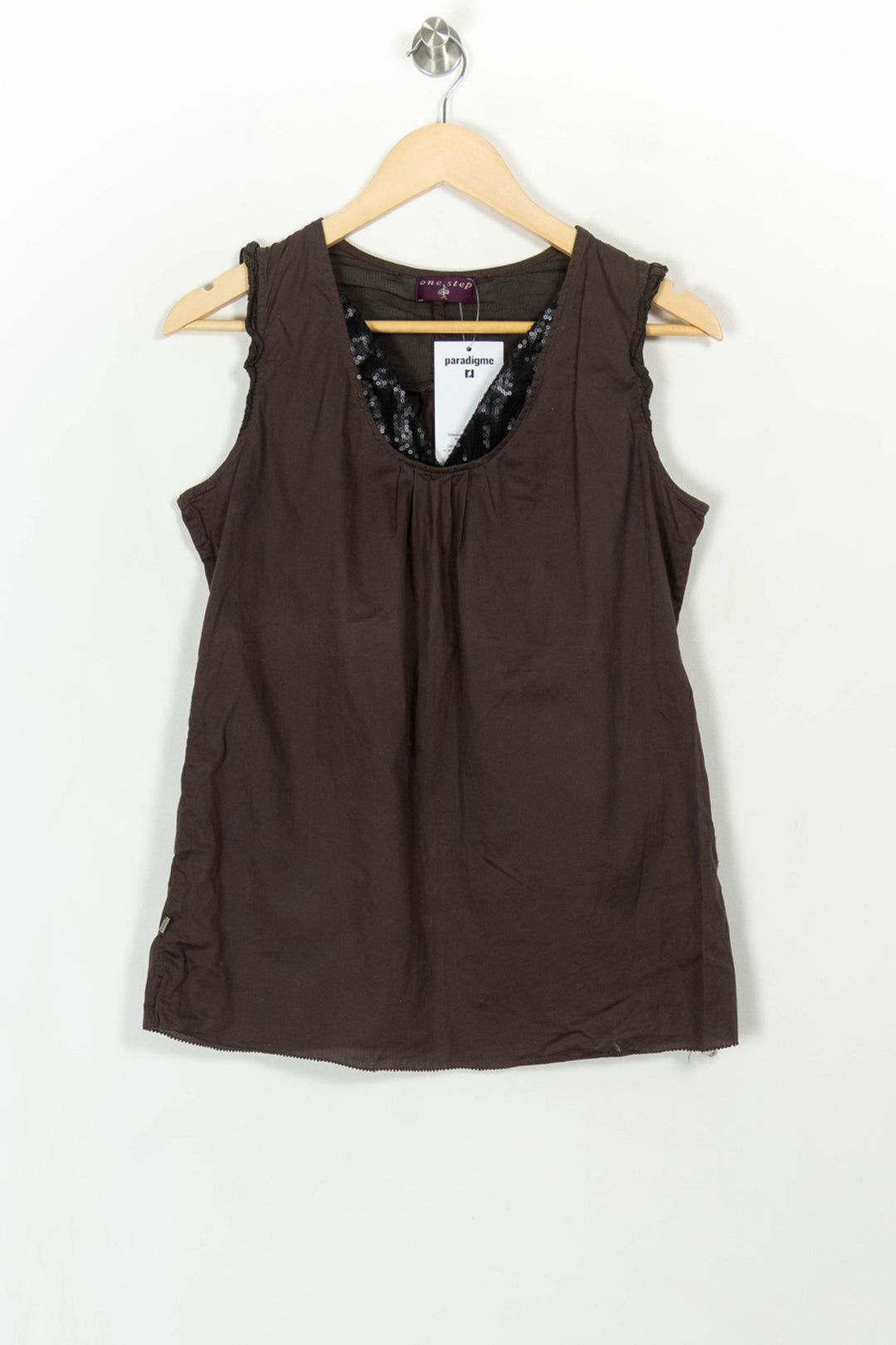 Top Marron - Taille M/38 de la marque One Step | PARAD115077 - Vendu par Paradigme - Image 2