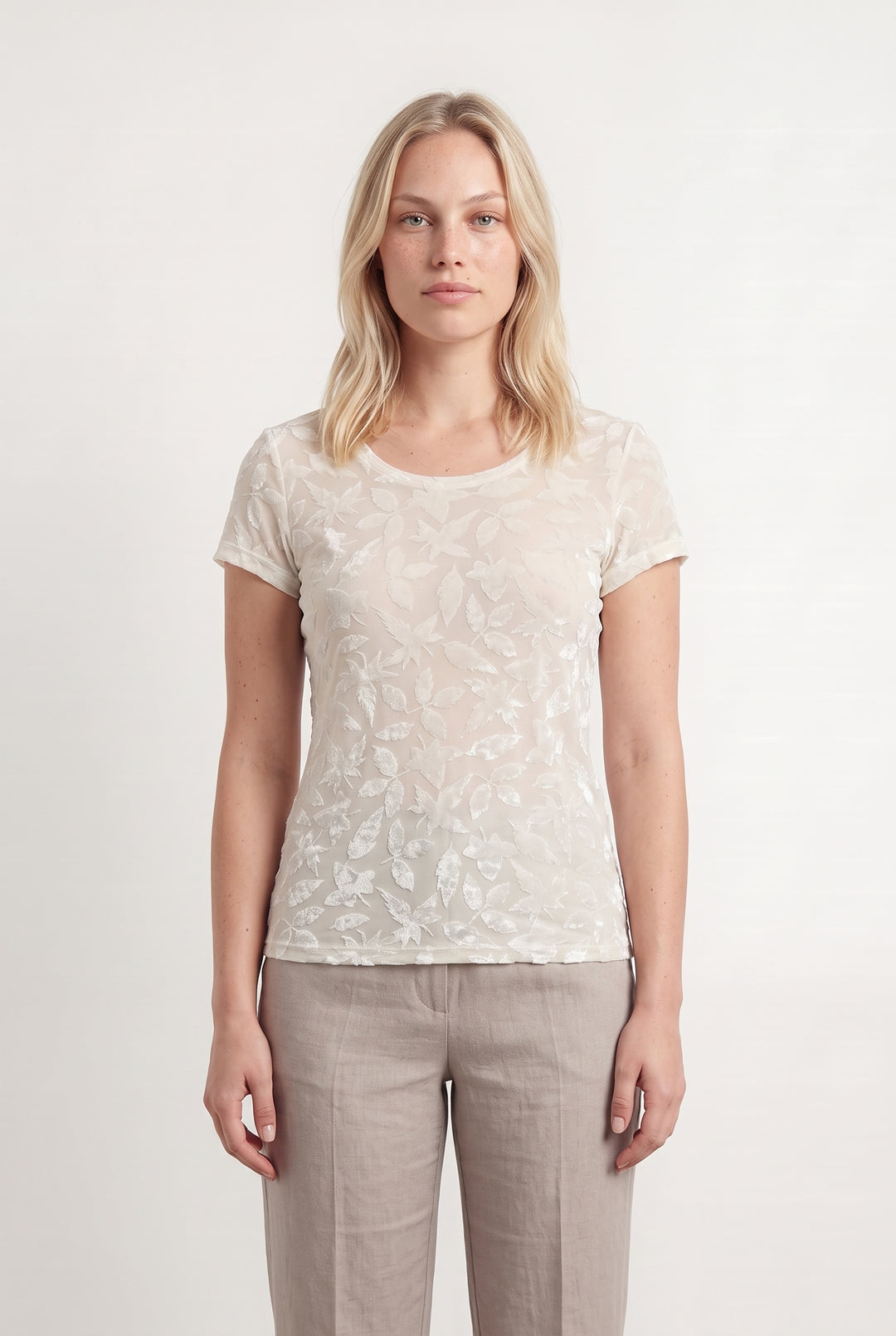 Tee-shirt Blanc - Taille L/40 de la marque Caroll | PARAD115080 - Vendu par Paradigme - Image 1