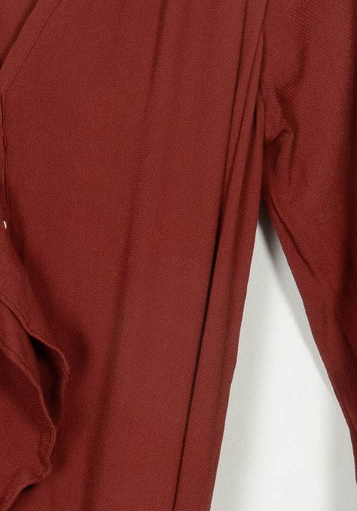 Robe Portefeuille Bordeaux - Taille L/40 de la marque Galeries Lafayette | PARAD115081 - Vendu par Paradigme - Image 3