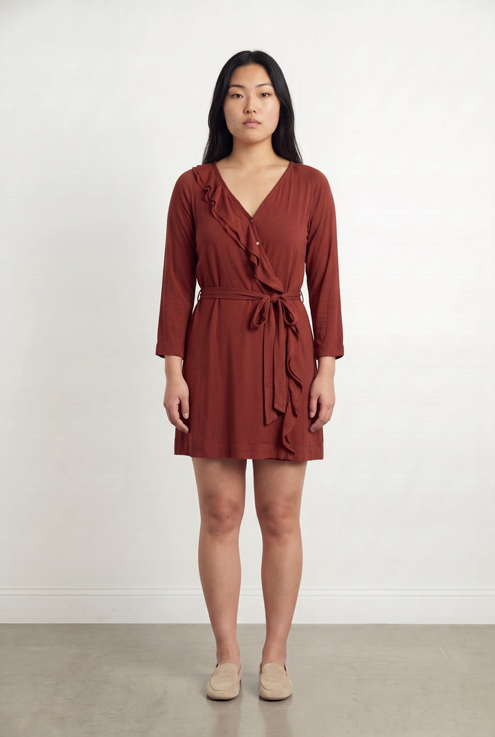 Robe Portefeuille Bordeaux - Taille L/40 de la marque Galeries Lafayette | PARAD115081 - Vendu par Paradigme - Image 1