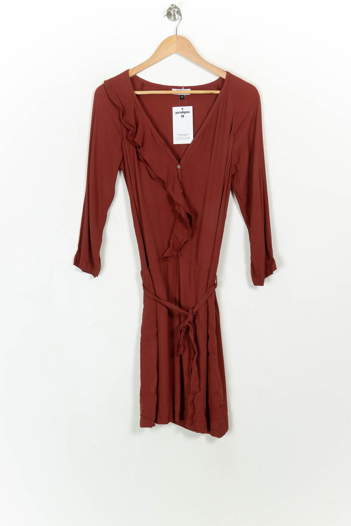 Robe Portefeuille Bordeaux - Taille L/40 de la marque Galeries Lafayette | PARAD115081 - Vendu par Paradigme - Image 2