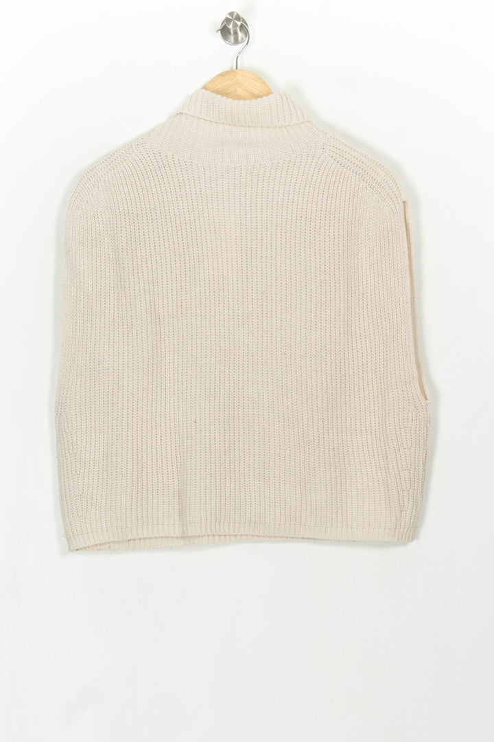 Débardeur Col Roulé Beige - Taille M/38 de la marque La Fée Maraboutée | PARAD115085 - Vendu par Paradigme - Image 5