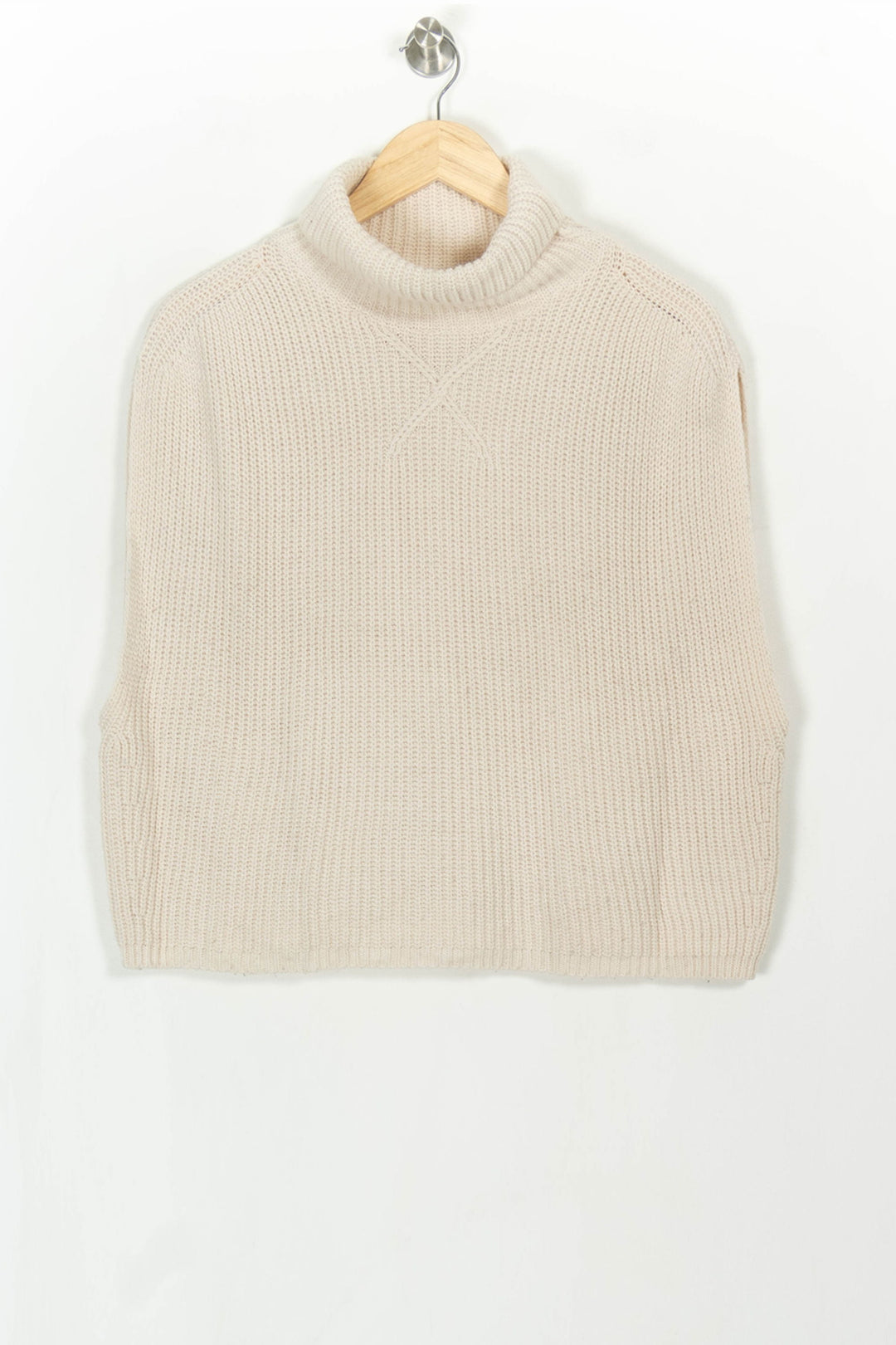 Débardeur Col Roulé Beige - Taille M/38 de la marque La Fée Maraboutée | PARAD115085 - Vendu par Paradigme - Image 2