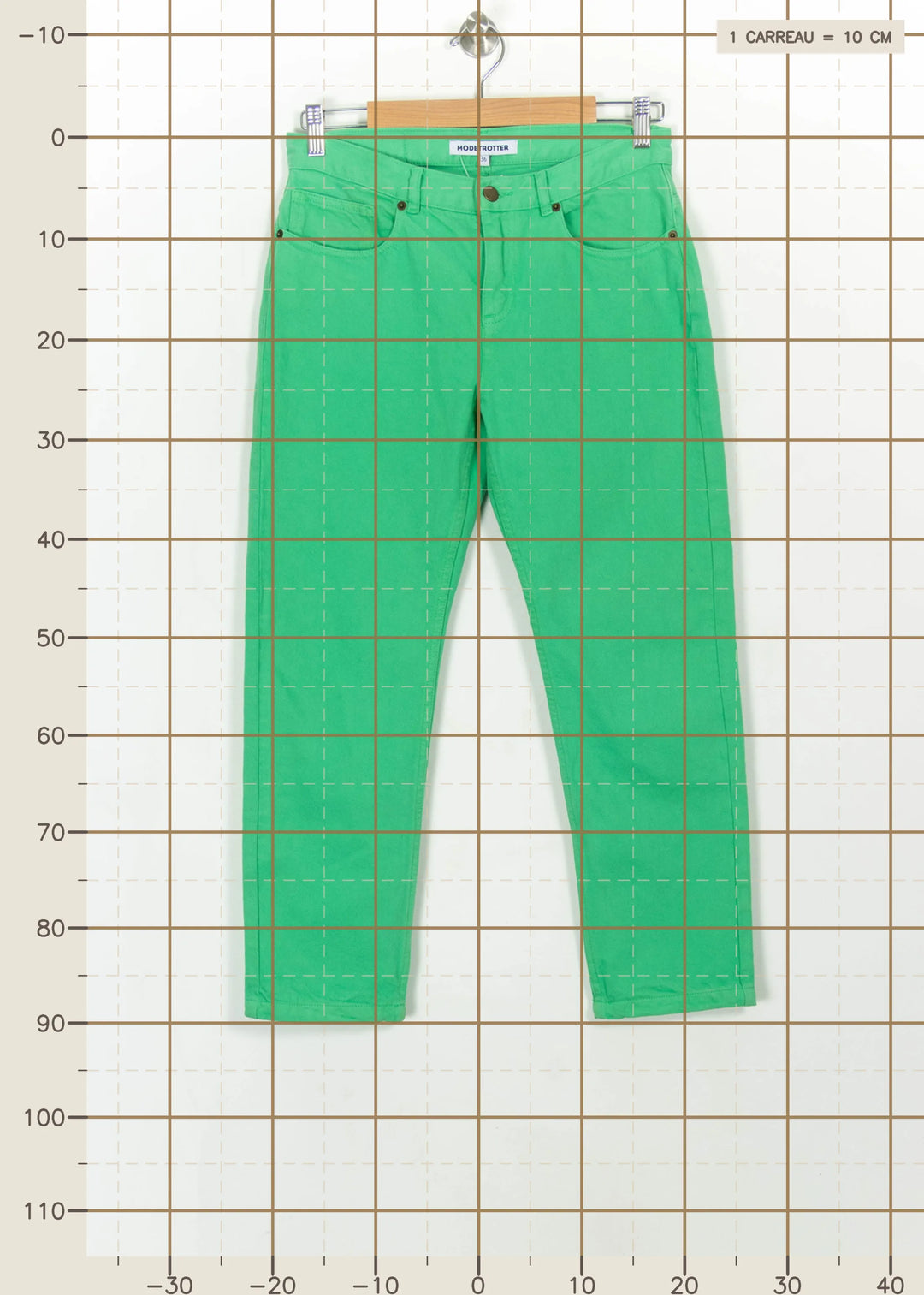 Jean Vert - Taille S/36 de la marque Modetrotter | PARAD115086 - Vendu par Paradigme - Image 4