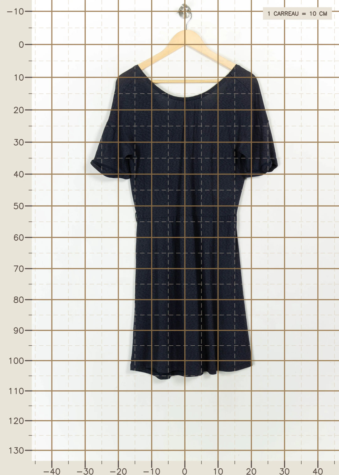Robe Courte Bleue - Taille M/38 de la marque Sessùn | PARAD115090 - Vendu par Paradigme - Image 4