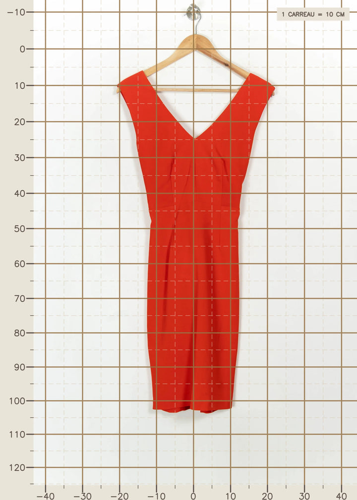 Robe Orange - Taille S/36 de la marque La Fée Maraboutée | PARAD115092 - Vendu par Paradigme - Image 4