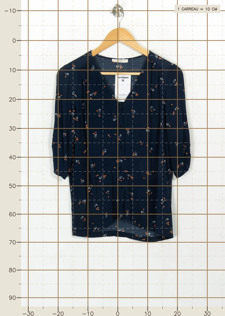 Blouse Bleue - Taille M/38 de la marque Sessùn | PARAD115096 - Vendu par Paradigme - Image 4