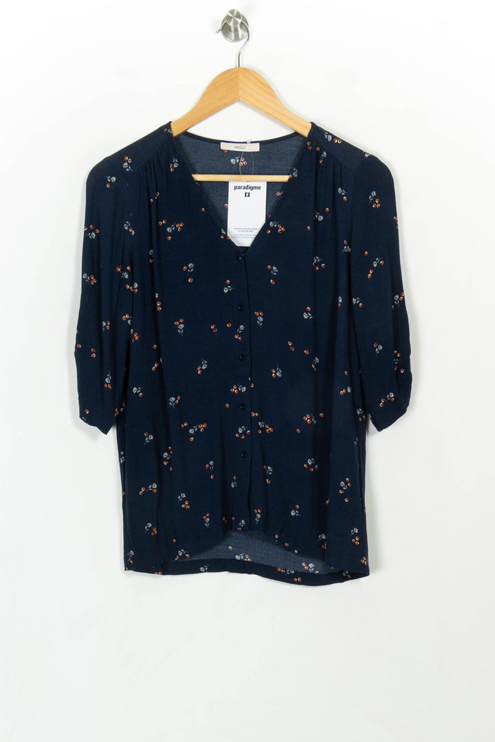 Blouse Bleue - Taille M/38 de la marque Sessùn | PARAD115096 - Vendu par Paradigme - Image 2