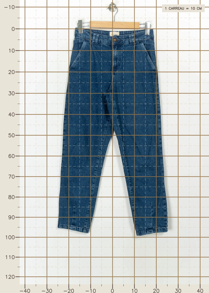 Jean Bleu - Taille S/36 de la marque Sézane | PARAD115102 - Vendu par Paradigme - Image 4