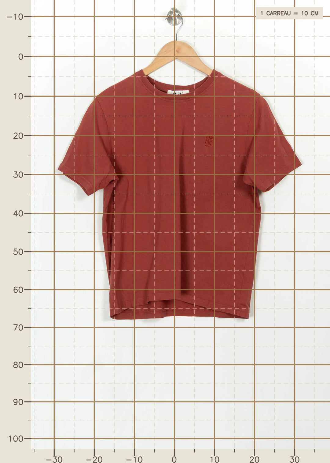 Tee-shirt Bordeaux - Taille M/38 de la marque Balzac Paris | PARAD115103 - Vendu par Paradigme - Image 4