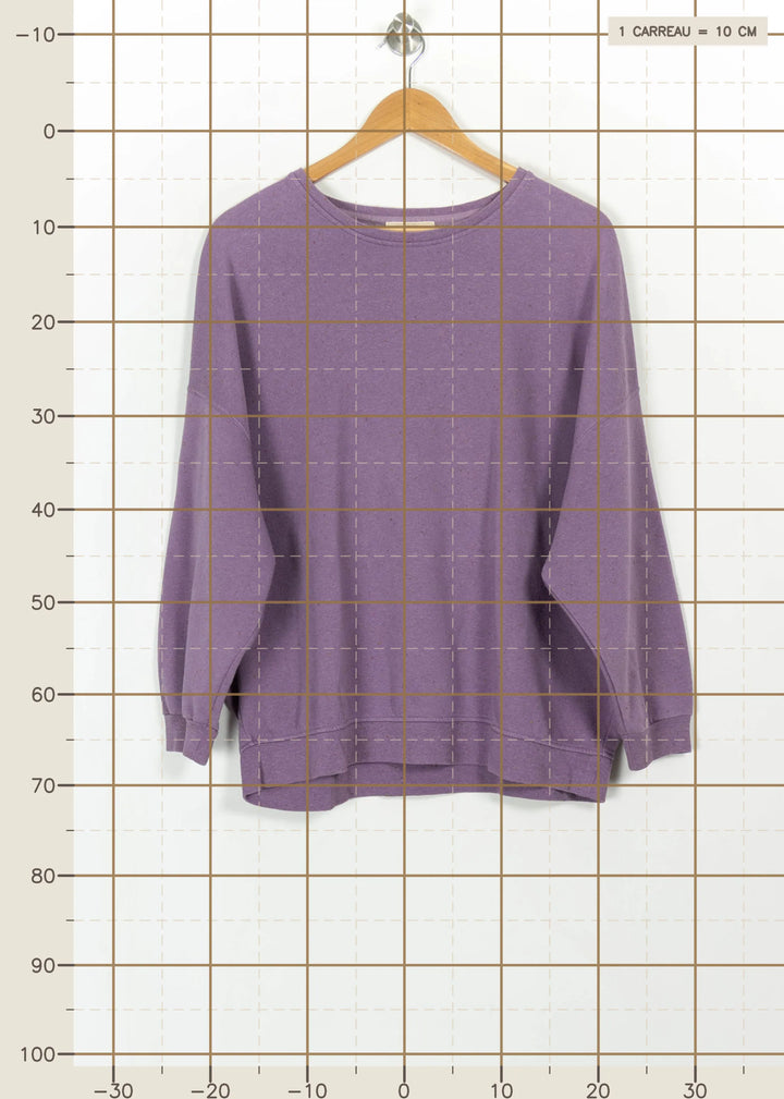 Sweat-shirt Violet - Taille M/38 de la marque Sessùn | PARAD115106 - Vendu par Paradigme - Image 4