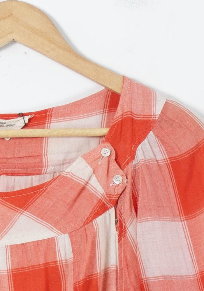 Blouse Rouge et Blanche - Taille M/38 de la marque Isabel Marant étoile | PARAD11511 - Vendu par Paradigme - Image 3