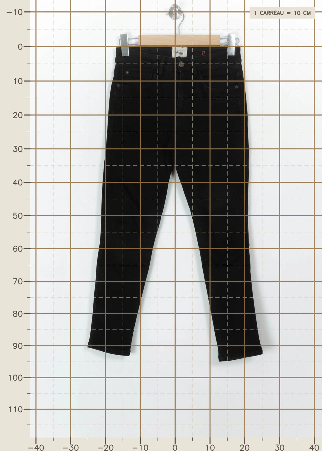 Jean Noir - Taille S/36 de la marque Sézane | PARAD115110 - Vendu par Paradigme - Image 4